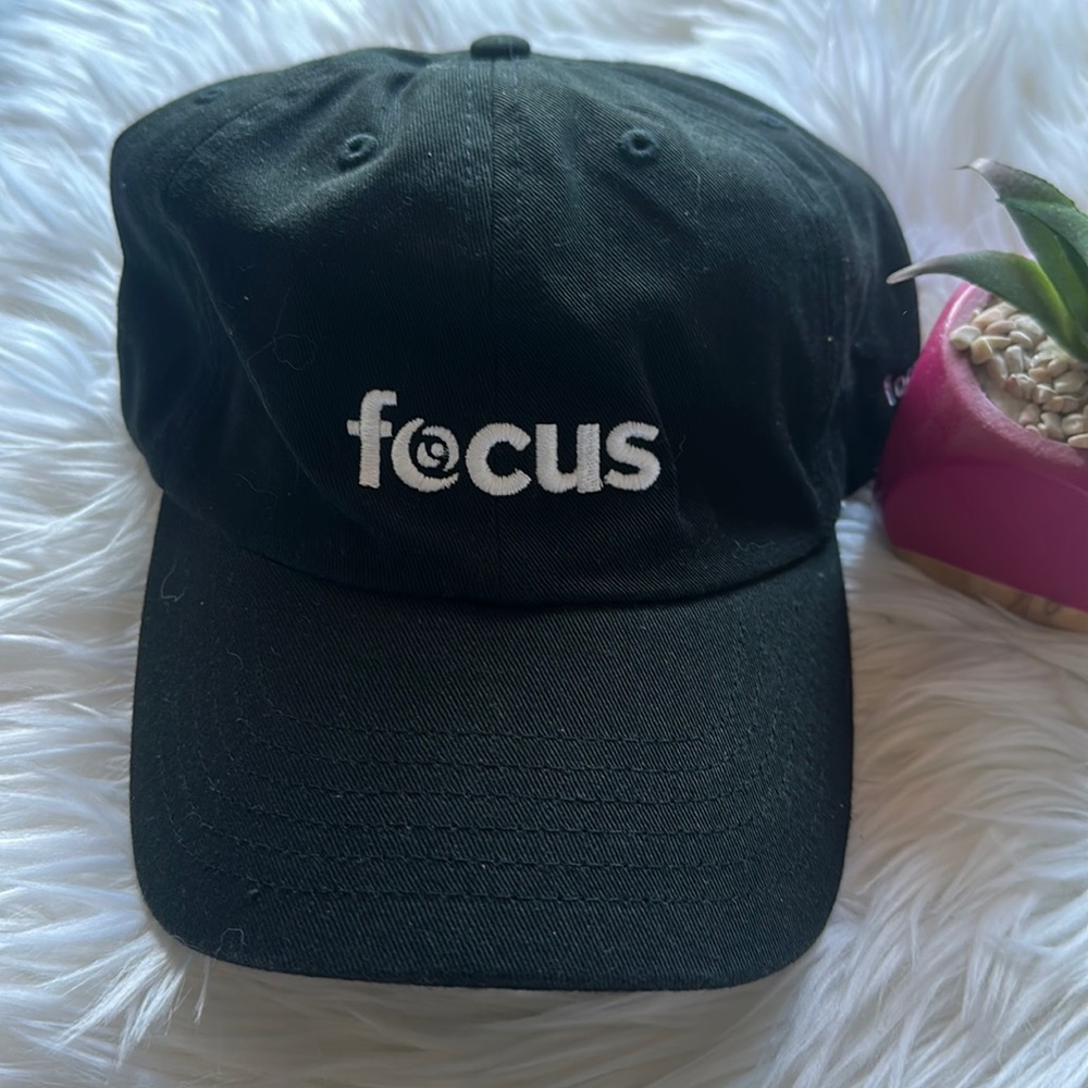 Focus Camera Black Dads Hat Cap